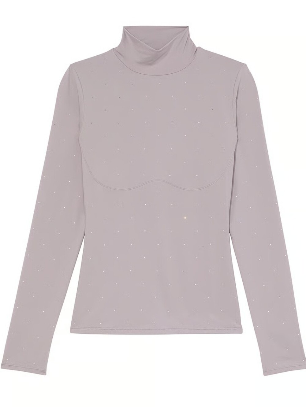 Victoria's Secret PINK | Base Stretch Mock-Neck Long-Sleeve Top Size M In Violet